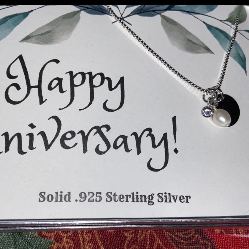 - Happy Anniversary Pearl 925 Sterling Sil… - Picture 4 of 11